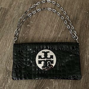 Tory Burch embossed shoulder/ cross body bag
